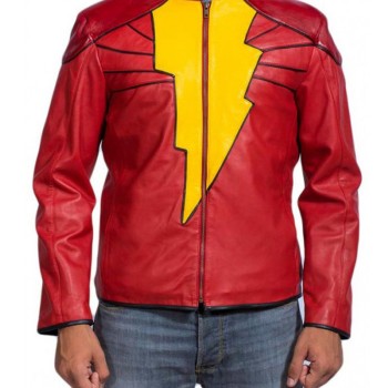 Injustice Gods Among Us Shazam Leather Jacket