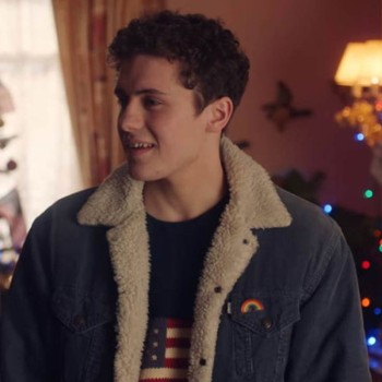 Derry Girls Dylan Llewellyn Denim Shearling Jacket
