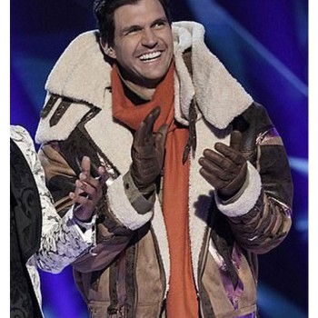 The Masked Singer Barry Zito Brown Shearling Jacket