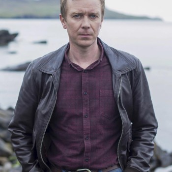 Shetland Steven Robertson Brown Leather Jacket