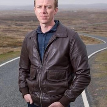 Shetland Steven Robertson Brown Leather Jacket