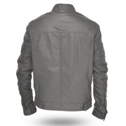 Transformers 3 Movie Shia Labeouf Grey Leather Jacket