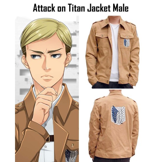 Attack on Titan Shingeki No Kyojin Jacket Male