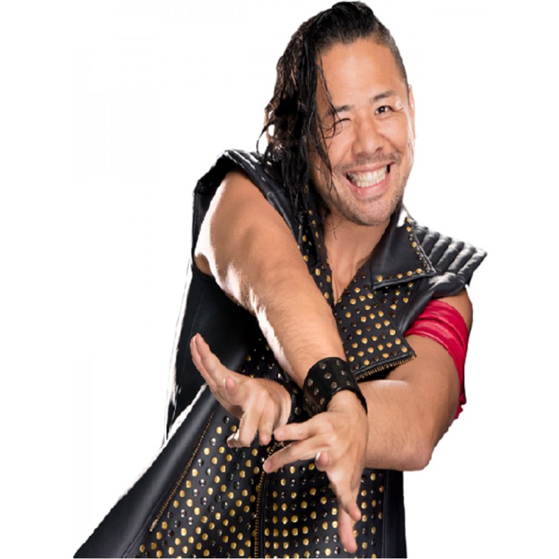 Shinsuke Nakamura Asymmetrical Black Leather Vest Shinsuke Nakamura Asymmetrical Black Leather Vest
