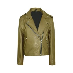 Shortcomings 2023 Sherry Cola Leather Jacket