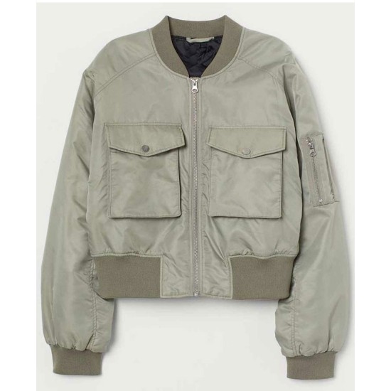 Jayden Bartels Side Hustle Grey Cropped Jacket