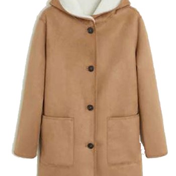 Sienna Miller Tan Brown Shearling Coat