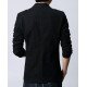 Men's Slim Fit Black Casual Jacket