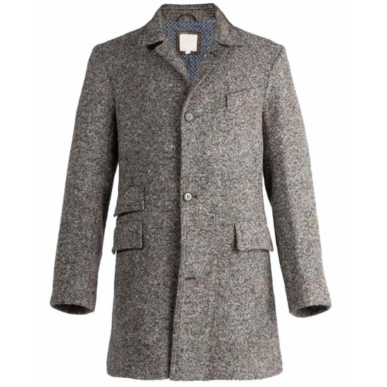 Ben Whishaw Spectre Grey Coat