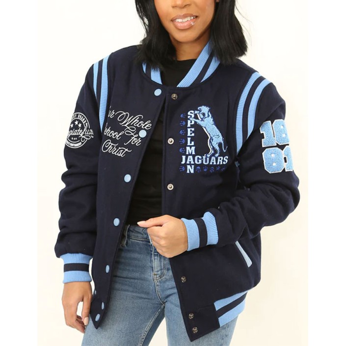 Spelman College Varsity Jacket Spelman College Varsity Jacket