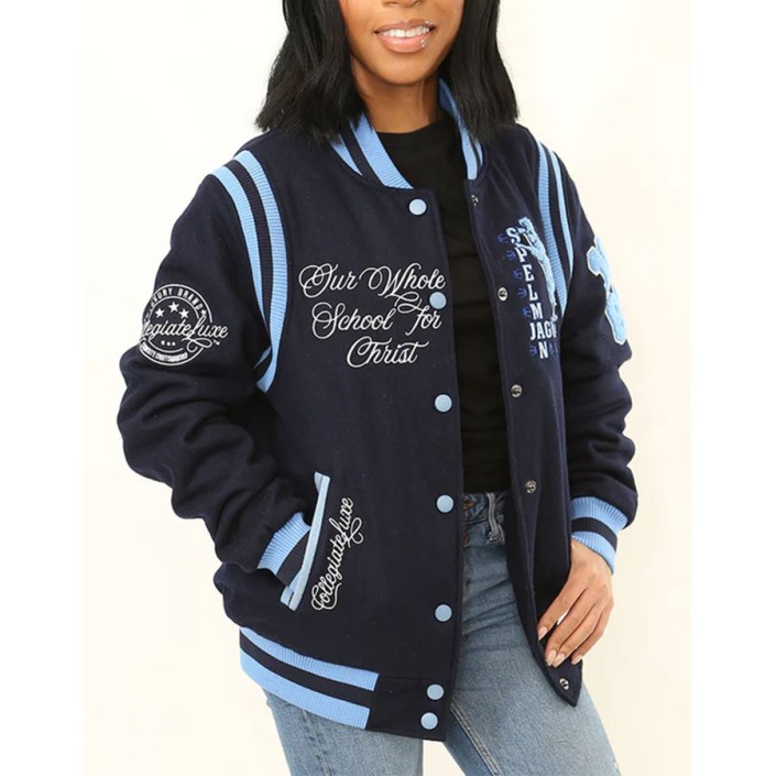 Spelman College Varsity Jacket Spelman College Varsity Jacket
