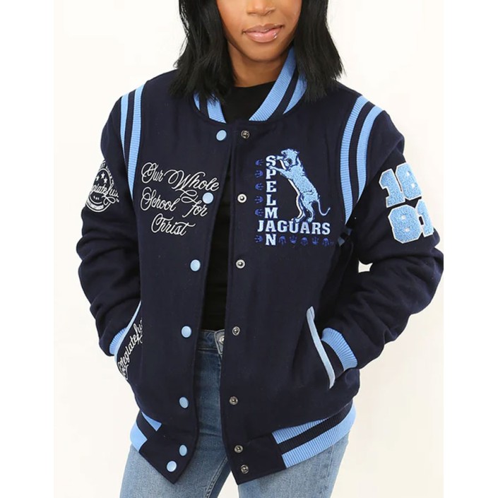 Spelman College Varsity Jacket Spelman College Varsity Jacket