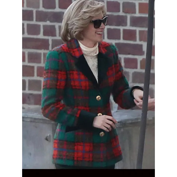 Spencer Diana Plaid Felt Coat Spencer Diana Plaid Felt Coat