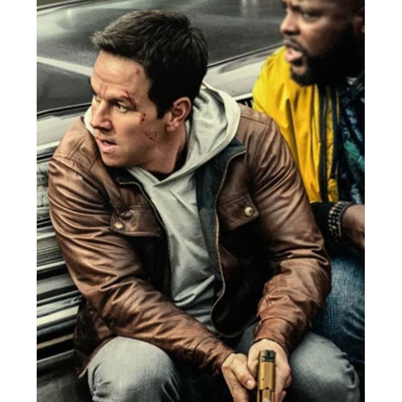 Spenser Confidential Movie Mark Wahlberg Brown Leather Jacket Spenser Confidential Movie Mark Wahlberg Brown Leather Jacket