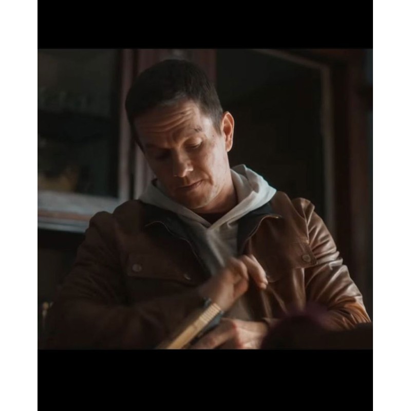 Spenser Confidential Movie Mark Wahlberg Brown Leather Jacket Spenser Confidential Movie Mark Wahlberg Brown Leather Jacket