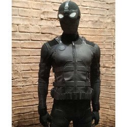 Spider-Man Far From Home Black Leather Jacket