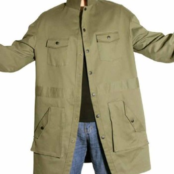 Spider-Verse Peter B Parker Green Long Jacket