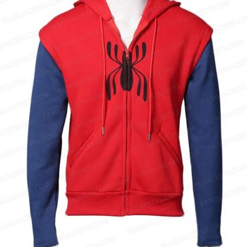 Spiderman Homecoming Red Hoodie with Sleeves