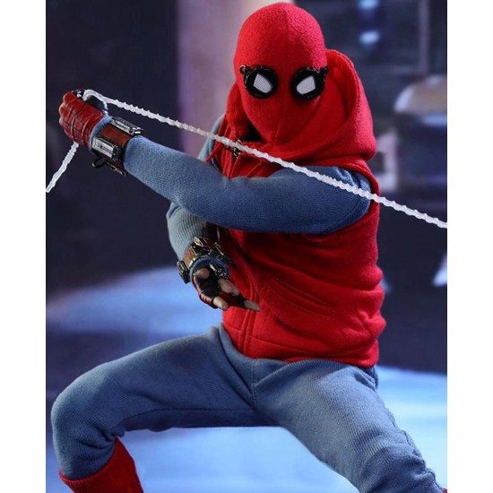Spiderman Homecoming Red Hoodie with Sleeves