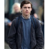Spiderman Homecoming Peter Parker Grey Jacket with Hoodie
