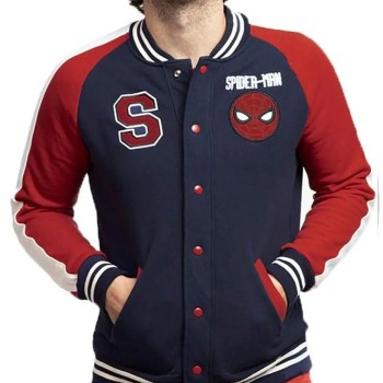 Spiderman Navy and Red Varsity Jacket