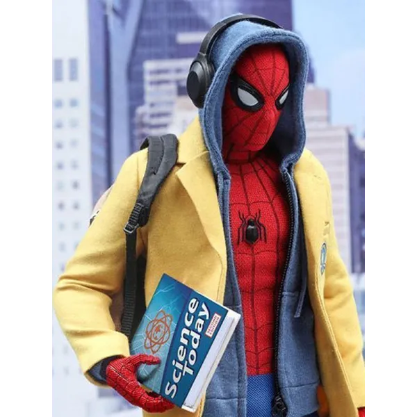 Spiderman Peter Parker Homecoming Yellow Coat Spiderman Peter Parker Homecoming Yellow Coat