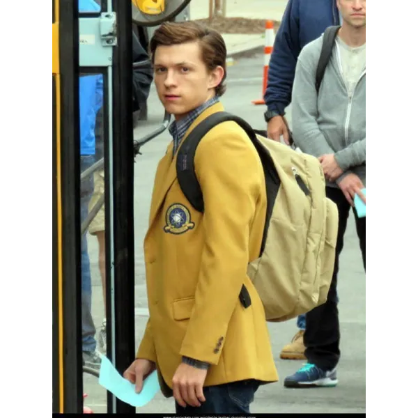 Spiderman Peter Parker Homecoming Yellow Coat Spiderman Peter Parker Homecoming Yellow Coat