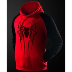 Spiderman Red and Black Pullover Hoodie