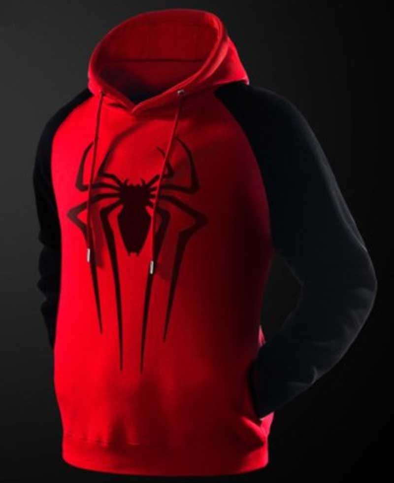 Spiderman Black and Red Hoodie