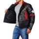 Star Patch Biker Leather Jacket