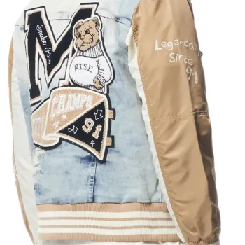State Champ Denim Windbreaker Jacket