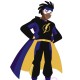 Static Shock Black and Blue Leather Coat