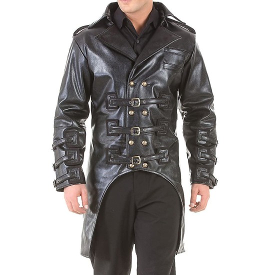 Steampunk Punk Post Apocalyptic Leather Coat - Films Jackets