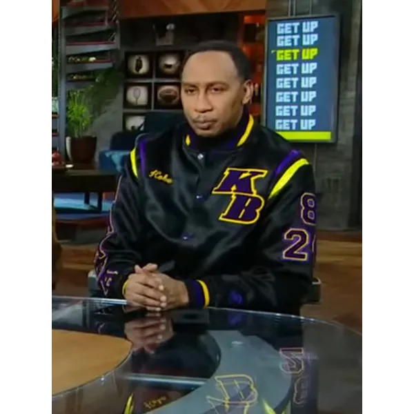 Stephen A Smith Kobe Bryant Satin Jacket Stephen A Smith Kobe Bryant Satin Jacket