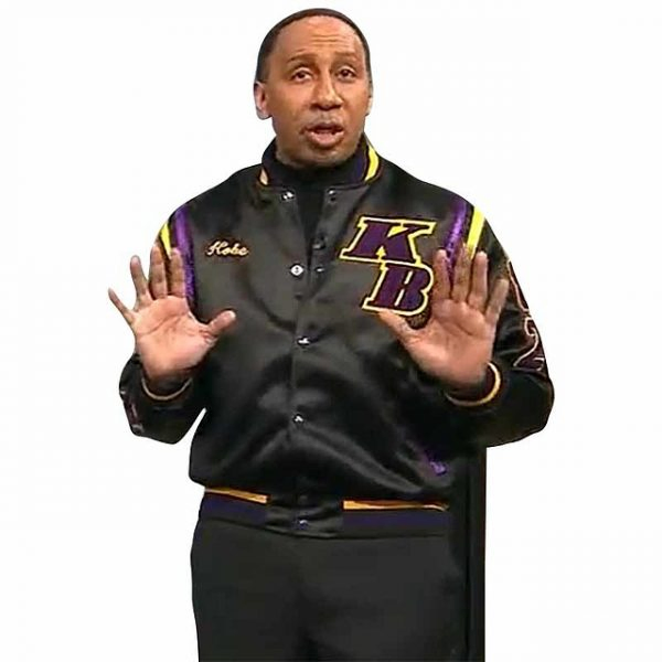 Stephen A Smith Kobe Bryant Satin Jacket Stephen A Smith Kobe Bryant Satin Jacket