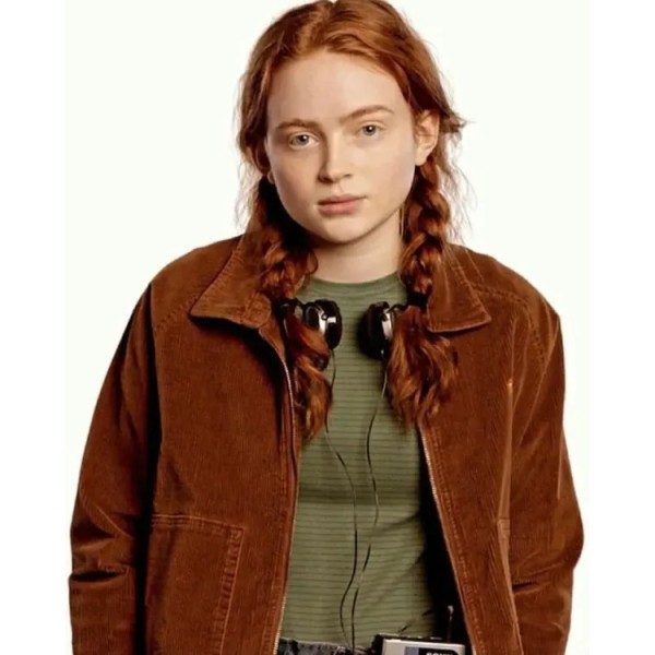 Stranger Things S4 Sadie Sink Brown Jacket