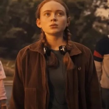 Stranger Things S4 Sadie Sink Brown Jacket
