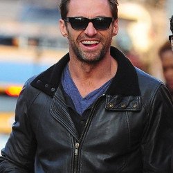 Hugh Jackman Street Wear Leather Jacket