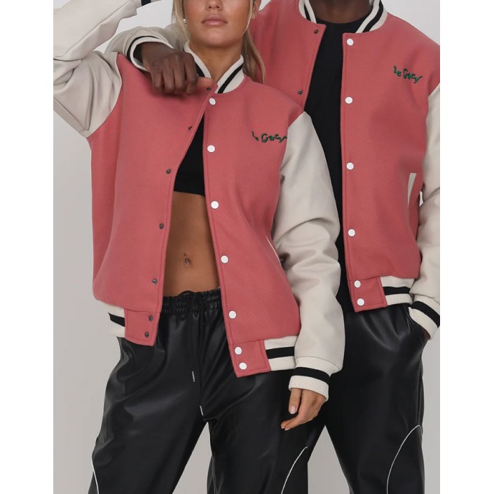 Studios Print Varsity Jacket Studios Print Varsity Jacket