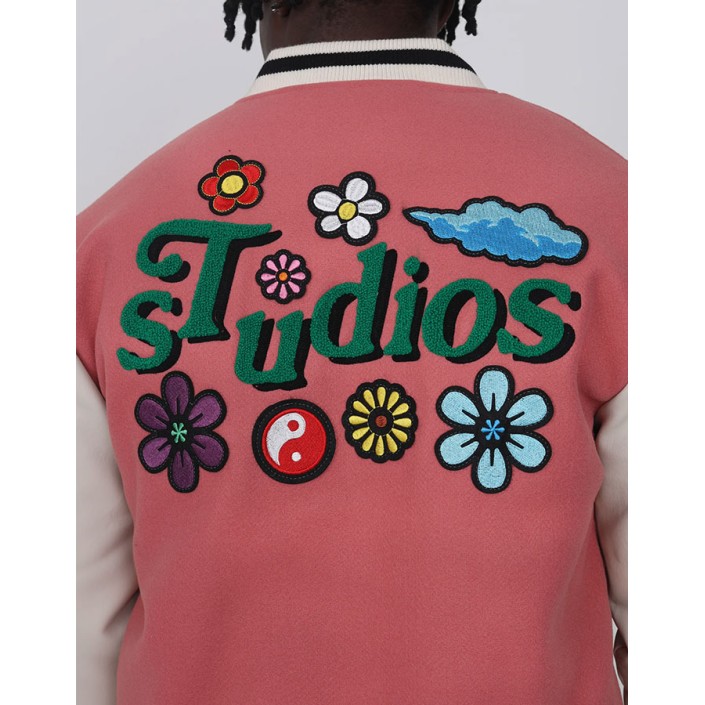 Studios Print Varsity Jacket Studios Print Varsity Jacket