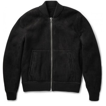 Bomber Style David Beckham Suede Jacket