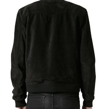 Bomber Style David Beckham Suede Jacket