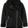 Nora Antony Upload Black Suede Jacket
