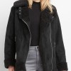 Nora Antony Upload Black Suede Jacket