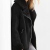 Nora Antony Upload Black Suede Jacket