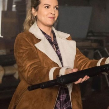 Supernatural Briana Buckmaster Suede Shearling Jacket