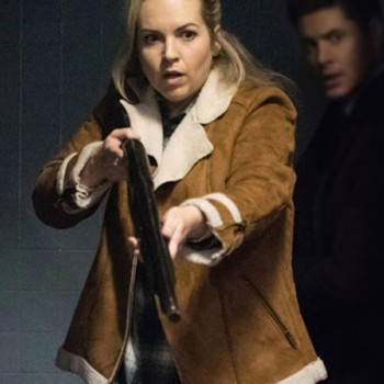 Supernatural Briana Buckmaster Suede Shearling Jacket