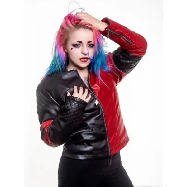 Suicide Squad Live Fast Die Clown Harley Quinn Jacket Suicide Squad Live Fast Die Clown Harley Quinn Jacket