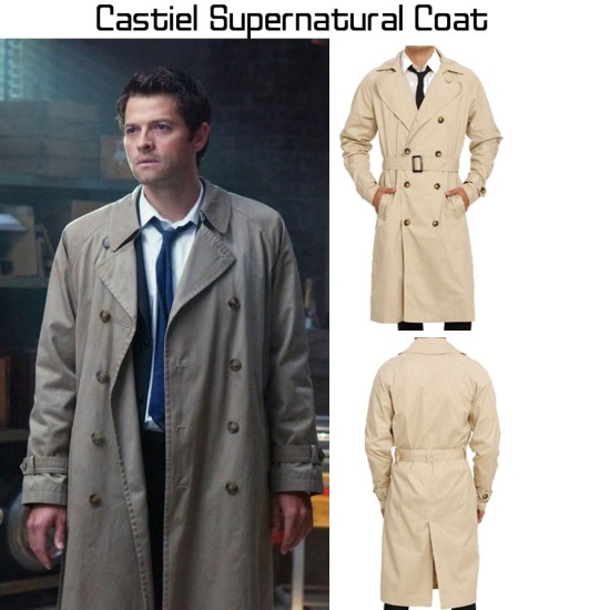 Castiel Supernatural Misha Collins Trench Coat