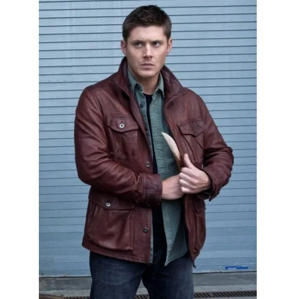 Supernatural S7 Dean Winchester Leather Jacket Supernatural S7 Dean Winchester Leather Jacket